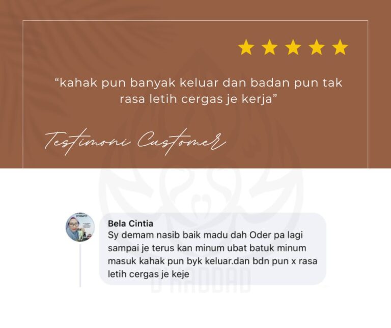 Testimoni pelanggan